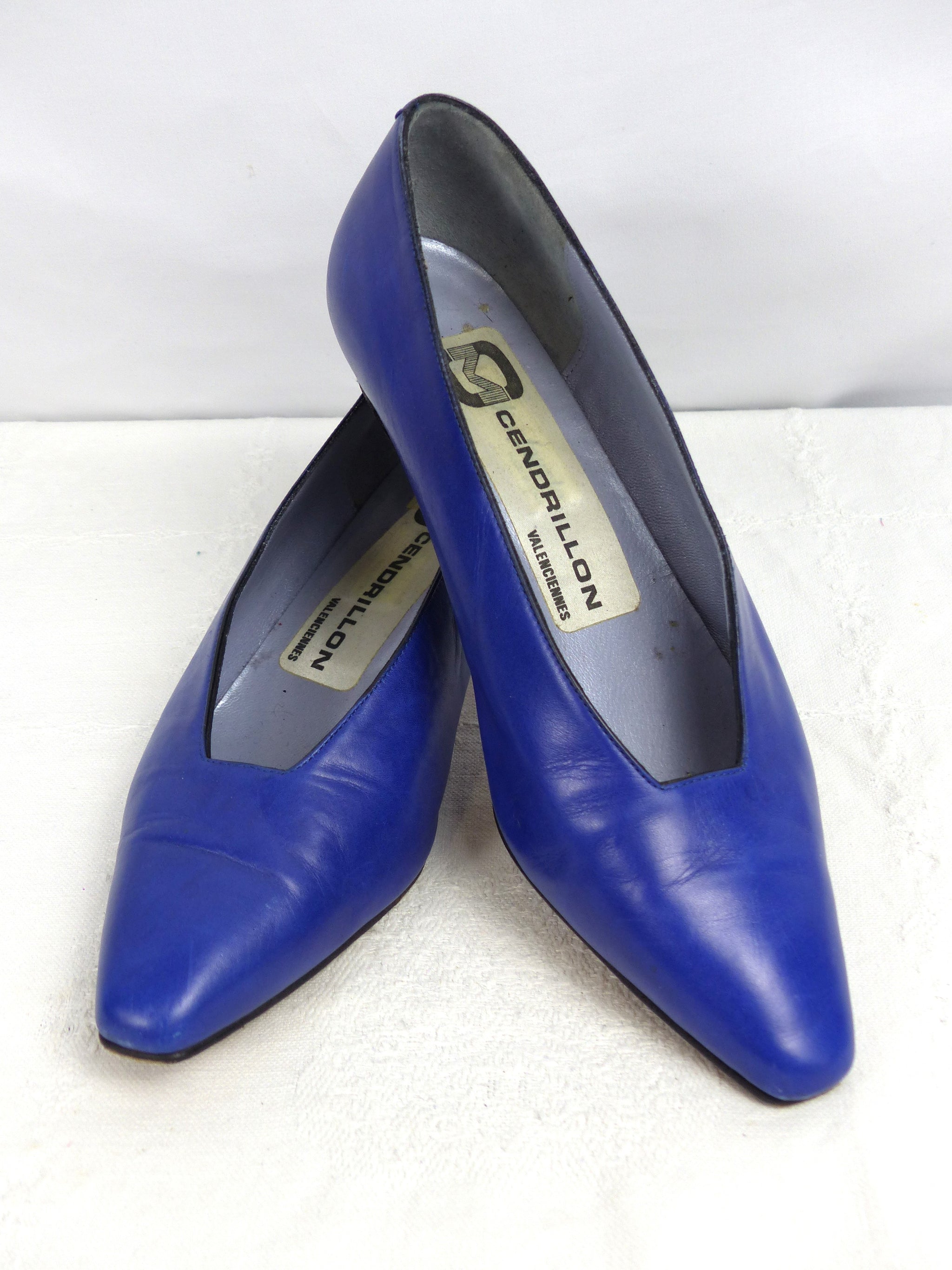 Escarpins bleu Madame Angele